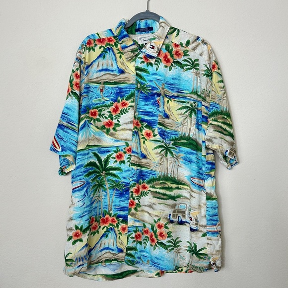 Tommy Hilfiger Other - Vintage Tommy Hilfiger Logo
Hawaiian Surfing Floral Board SS
Camp Shirt …